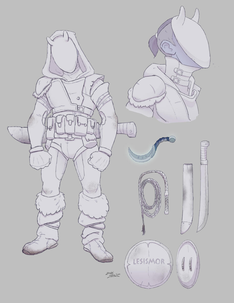 D&amp;D commission | Azekkus Ozark aka the Grey Devil