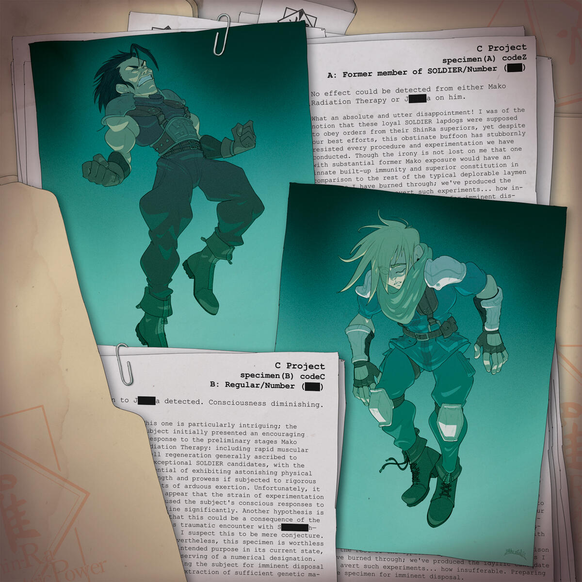 Artwork for Proof that we Existed: Crisis Core Zine