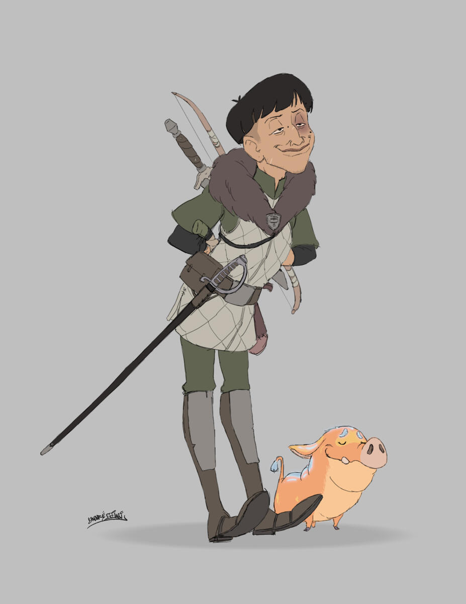 D&D sketch commission | Oberic - lvl 3