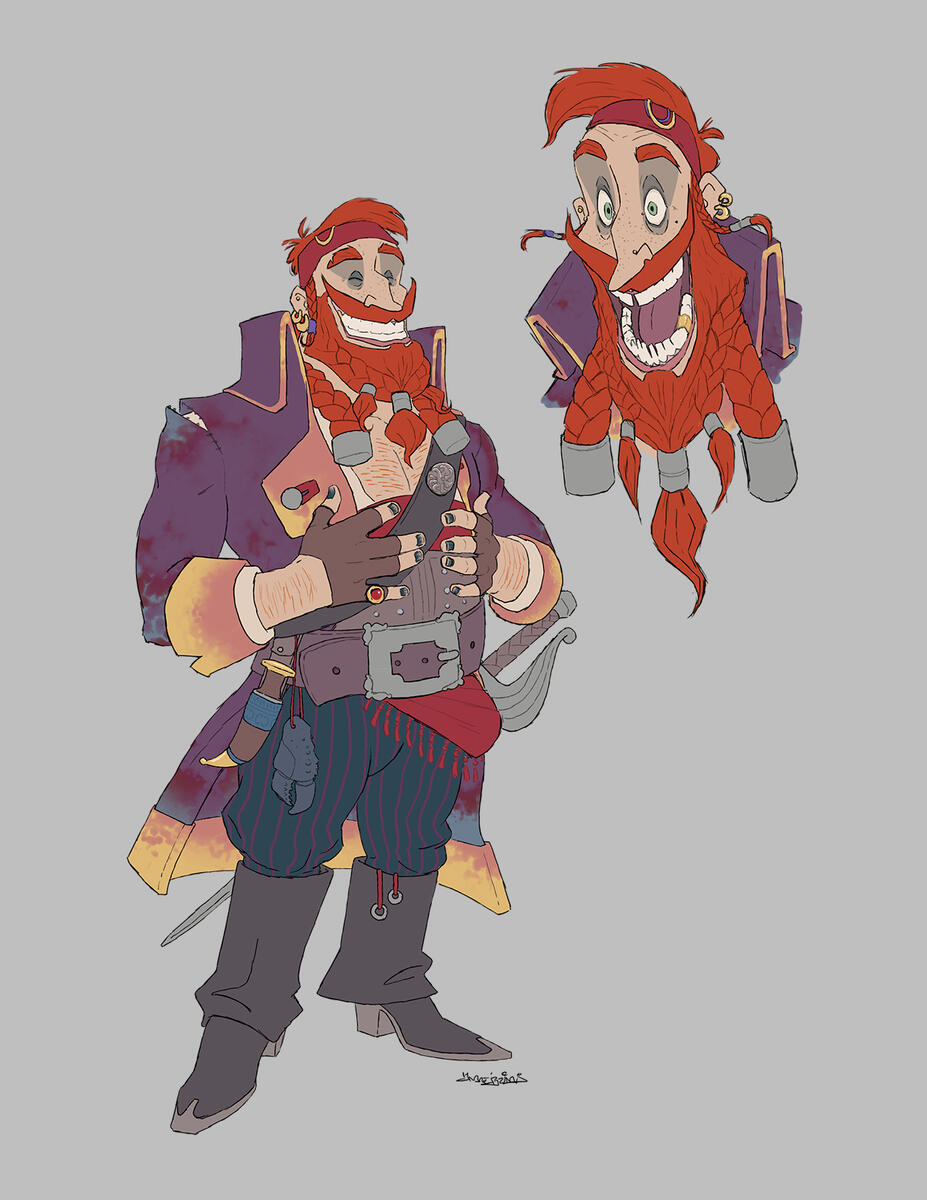 D&D commission | Travos 'The Red'