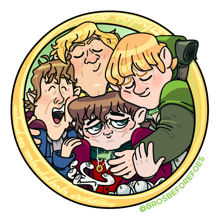 FRODO 💕 SAMWISE 💕 MERIADOC 💕 PEREGRIN 💕 SMÉAGOL